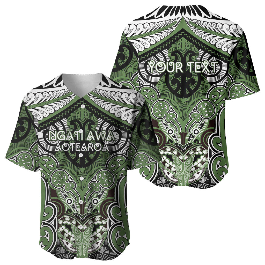 Aotearoa Iwi Ngati Awa Personalised Baseball Jersey Maori Kowhaiwhai Pattern LT19 - Polynesian Pride