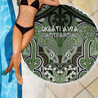Aotearoa Iwi Ngati Awa Beach Blanket Maori Kowhaiwhai Pattern LT19 - Polynesian Pride