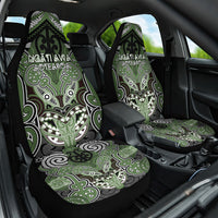 Aotearoa Iwi Ngati Awa Car Seat Cover Maori Kowhaiwhai Pattern LT19 One Size Green - Polynesian Pride