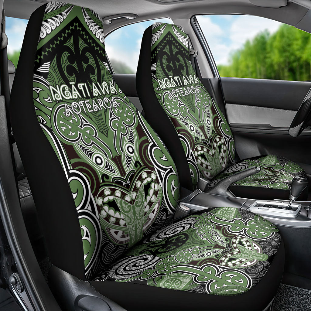 Aotearoa Iwi Ngati Awa Car Seat Cover Maori Kowhaiwhai Pattern LT19 - Polynesian Pride