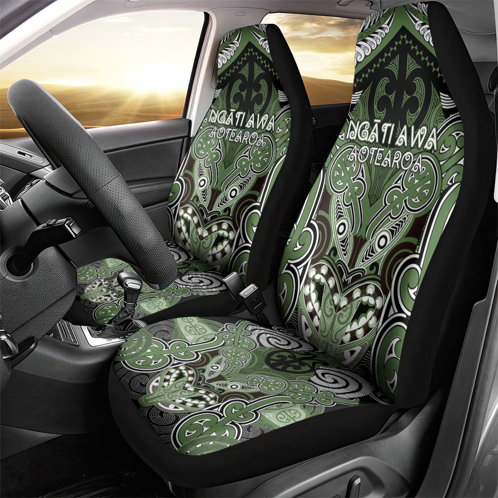Aotearoa Iwi Ngati Awa Car Seat Cover Maori Kowhaiwhai Pattern LT19 - Polynesian Pride