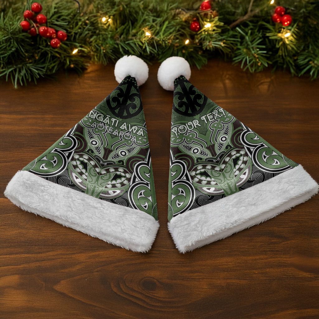 Aotearoa Iwi Ngati Awa Personalised Christmas Santa Hat Maori Kowhaiwhai Pattern LT19 - Polynesian Pride