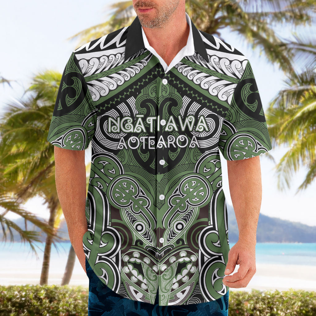 Aotearoa Iwi Ngati Awa Personalised Hawaiian Shirt Maori Kowhaiwhai Pattern LT19 - Polynesian Pride