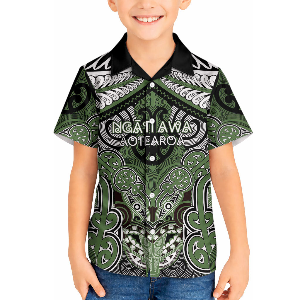 Aotearoa Iwi Ngati Awa Personalised Hawaiian Shirt Maori Kowhaiwhai Pattern LT19 - Polynesian Pride