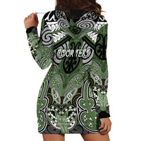 Aotearoa Iwi Ngati Awa Personalised Hoodie Dress Maori Kowhaiwhai Pattern LT19 - Polynesian Pride