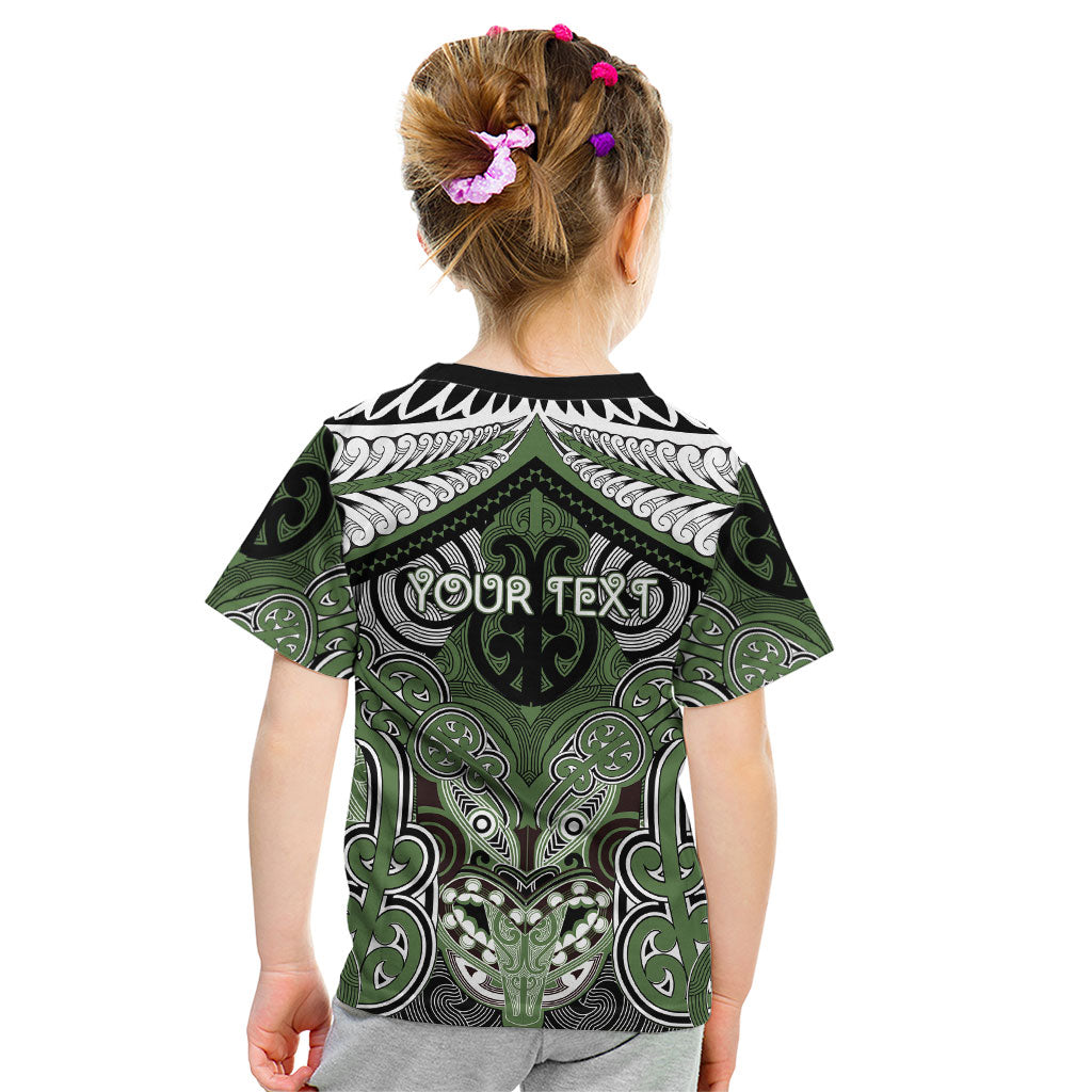 Aotearoa Iwi Ngati Awa Personalised Kid T Shirt Maori Kowhaiwhai Pattern LT19 - Polynesian Pride