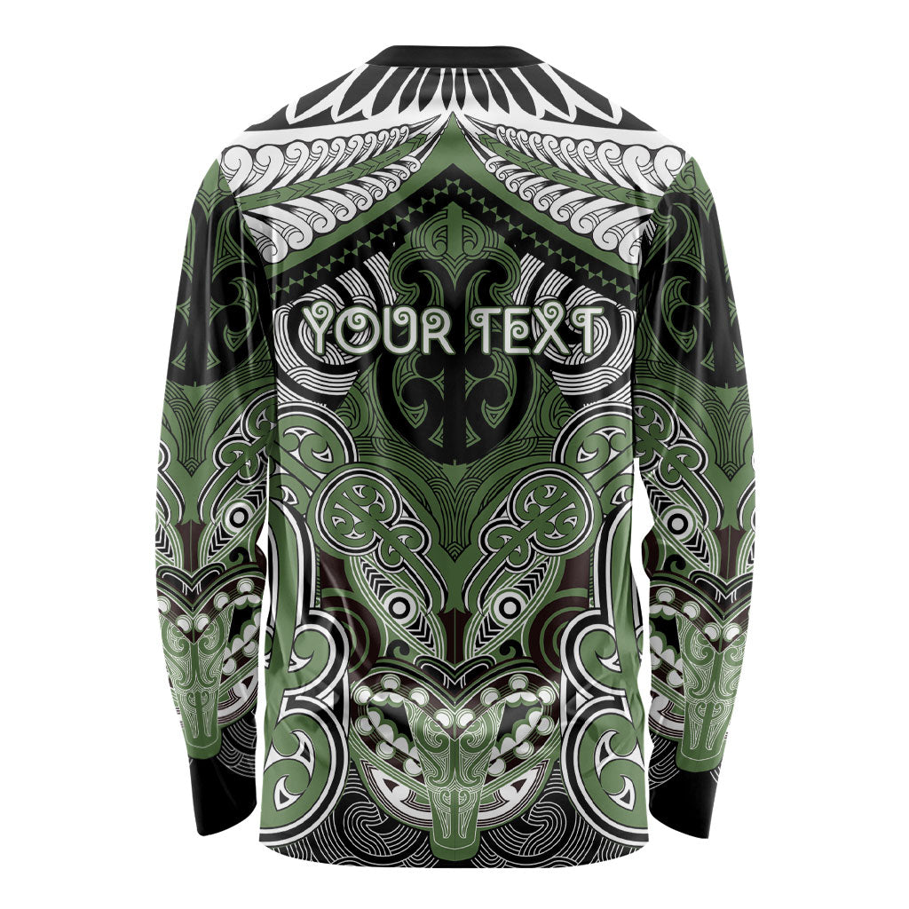 Aotearoa Iwi Ngati Awa Personalised Long Sleeve Shirt Maori Kowhaiwhai Pattern LT19 - Polynesian Pride