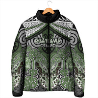 Aotearoa Iwi Ngati Awa Personalised Padded Jacket Maori Kowhaiwhai Pattern LT19 - Polynesian Pride