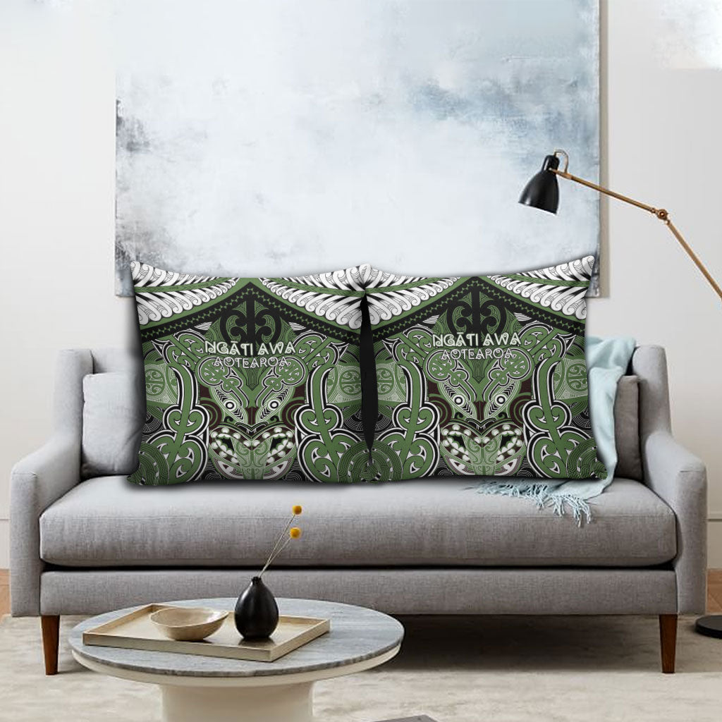 Aotearoa Iwi Ngati Awa Pillow Cover Maori Kowhaiwhai Pattern LT19 - Polynesian Pride