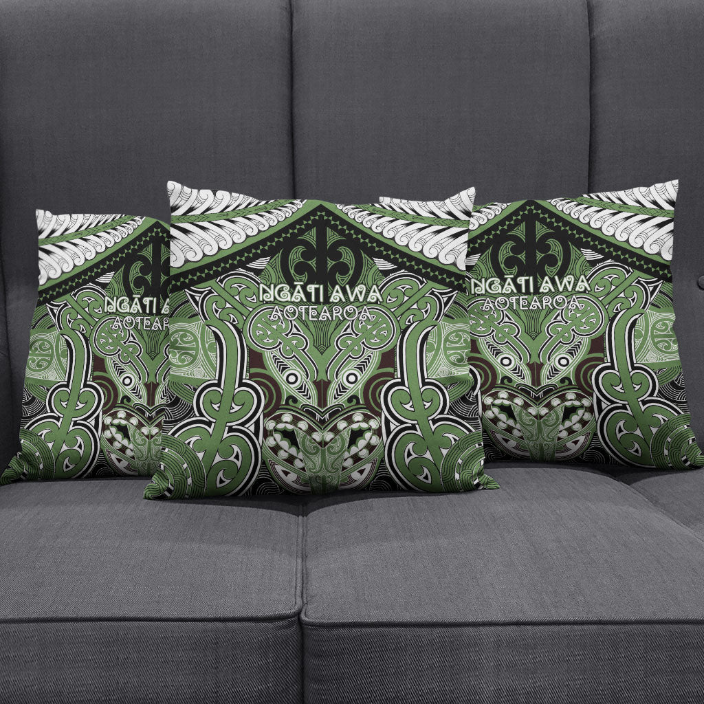 Aotearoa Iwi Ngati Awa Pillow Cover Maori Kowhaiwhai Pattern LT19 - Polynesian Pride