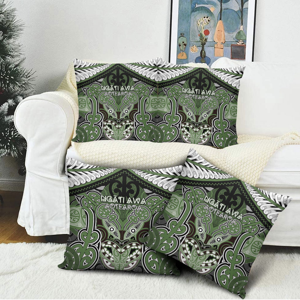 Aotearoa Iwi Ngati Awa Pillow Cover Maori Kowhaiwhai Pattern LT19 - Polynesian Pride