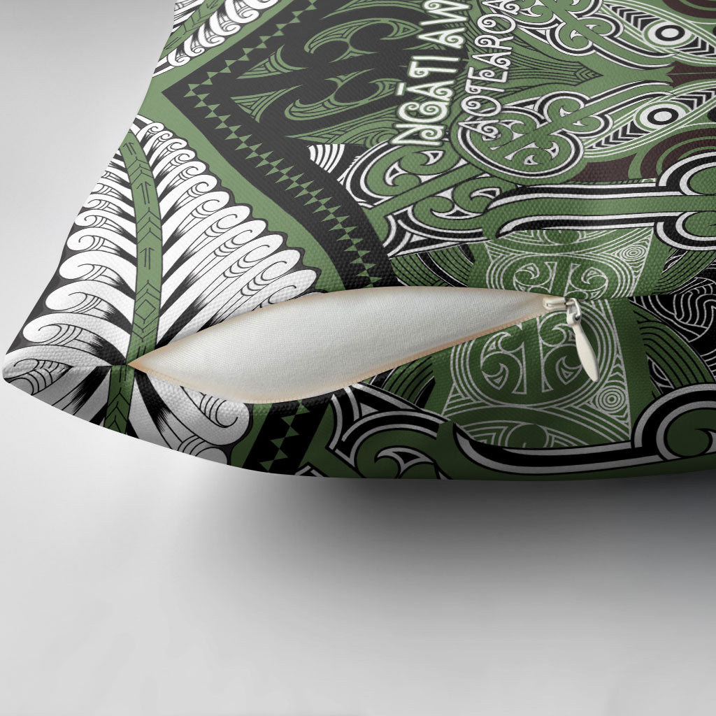 Aotearoa Iwi Ngati Awa Pillow Cover Maori Kowhaiwhai Pattern LT19 - Polynesian Pride