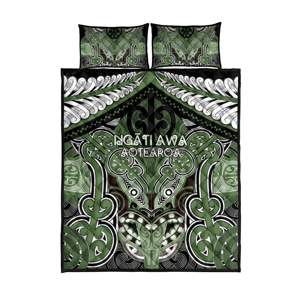 Aotearoa Iwi Ngati Awa Quilt Bed Set Maori Kowhaiwhai Pattern LT19 - Polynesian Pride
