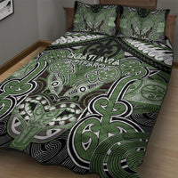 Aotearoa Iwi Ngati Awa Quilt Bed Set Maori Kowhaiwhai Pattern LT19 - Polynesian Pride