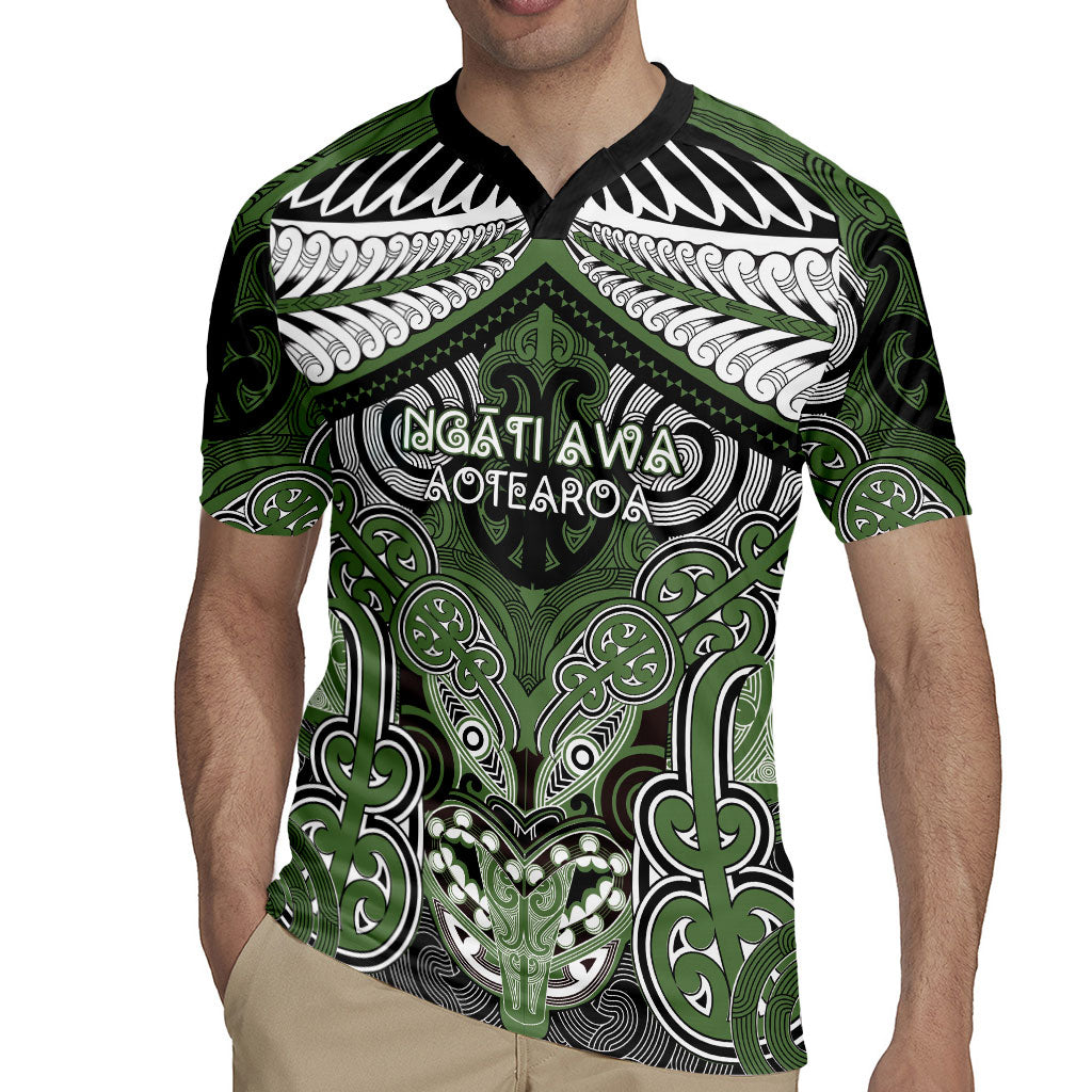 Aotearoa Iwi Ngati Awa Personalised Rugby Jersey Maori Kowhaiwhai Pattern LT19 - Polynesian Pride