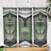 Aotearoa Iwi Ngati Awa Personalised Skinny Tumbler Maori Kowhaiwhai Pattern LT19 - Polynesian Pride
