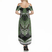Aotearoa Iwi Ngati Awa Personalised Summer Maxi Dress Maori Kowhaiwhai Pattern LT19 - Polynesian Pride