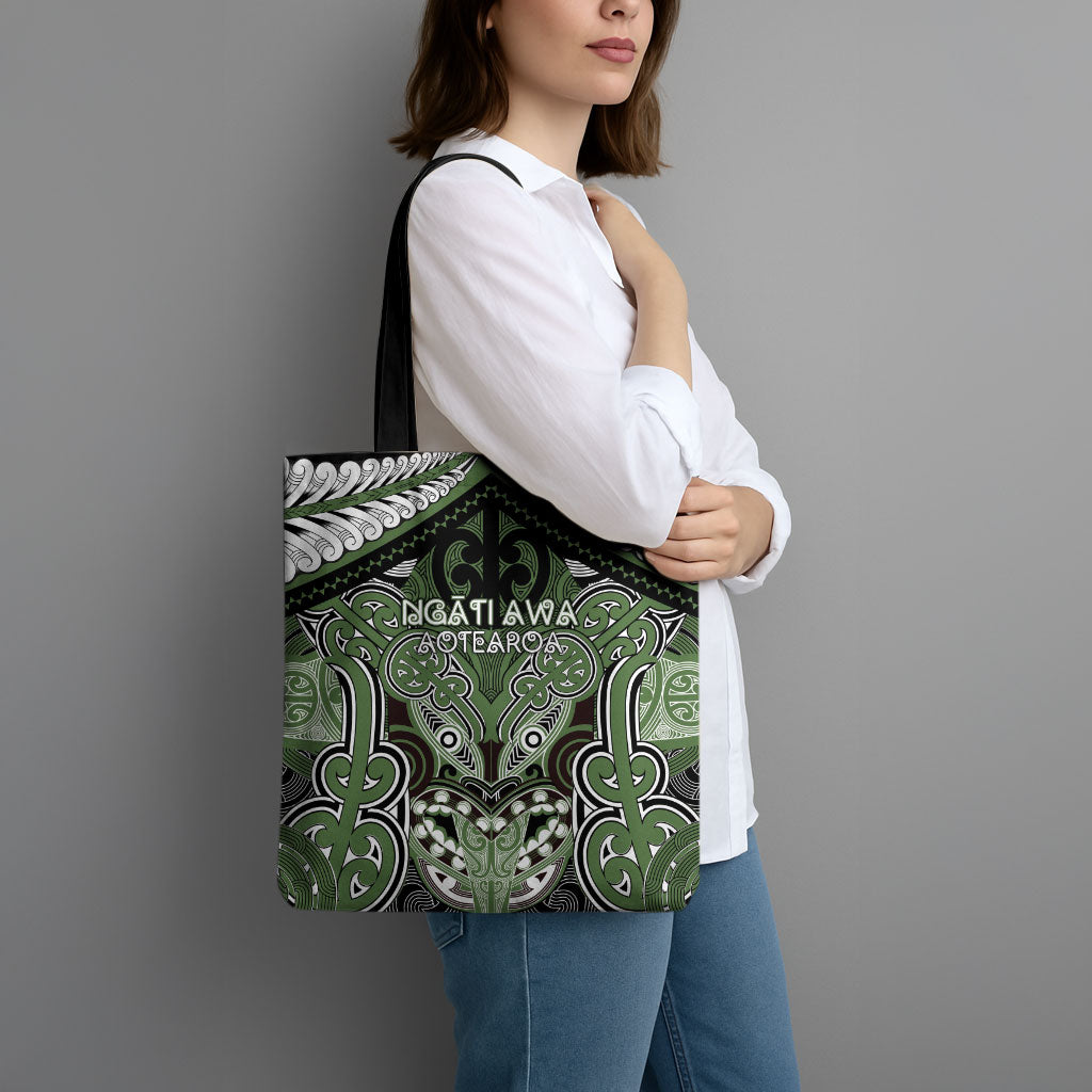 Aotearoa Iwi Ngati Awa Tote Bag Maori Kowhaiwhai Pattern LT19 - Polynesian Pride