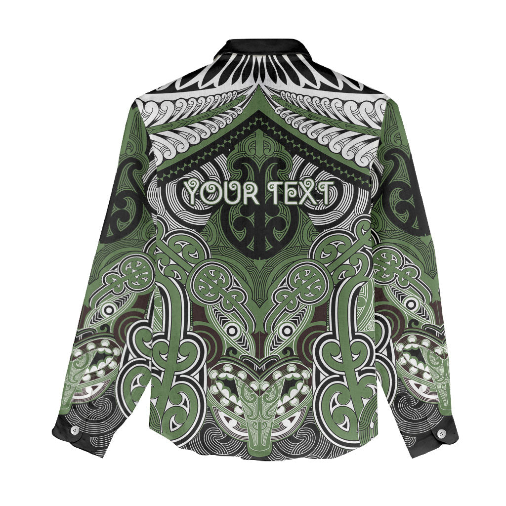 Aotearoa Iwi Ngati Awa Personalised Women Casual Shirt Maori Kowhaiwhai Pattern LT19 - Polynesian Pride