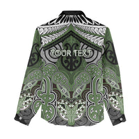 Aotearoa Iwi Ngati Awa Personalised Women Casual Shirt Maori Kowhaiwhai Pattern LT19 - Polynesian Pride