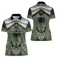 Aotearoa Iwi Ngati Awa Personalised Women Polo Shirt Maori Kowhaiwhai Pattern LT19 - Polynesian Pride