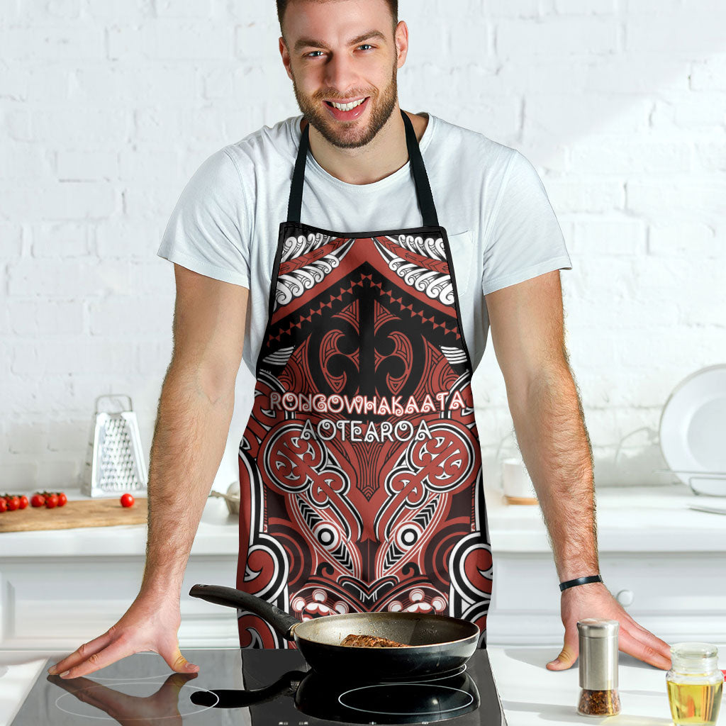 Aotearoa Iwi Rongowhakaata Apron Maori Kowhaiwhai Pattern LT19 - Polynesian Pride
