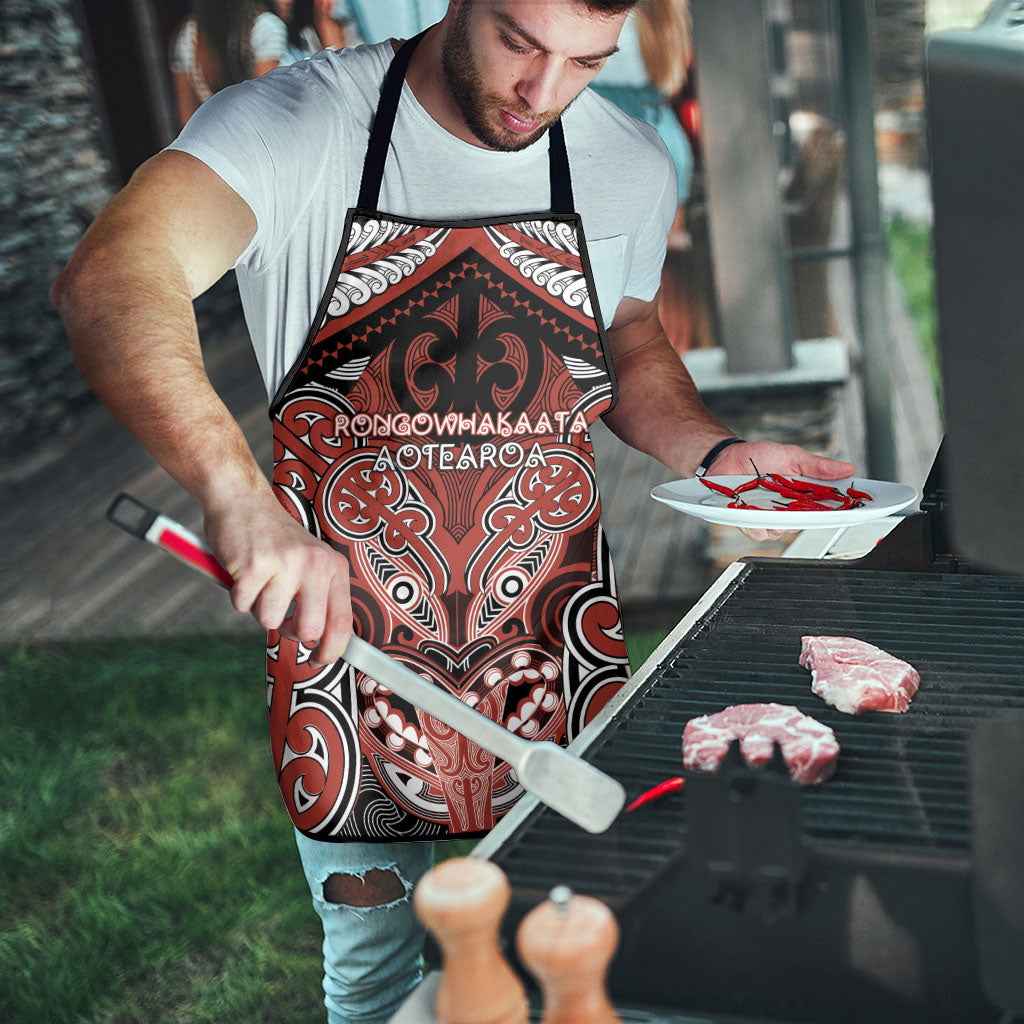 Aotearoa Iwi Rongowhakaata Apron Maori Kowhaiwhai Pattern LT19 - Polynesian Pride