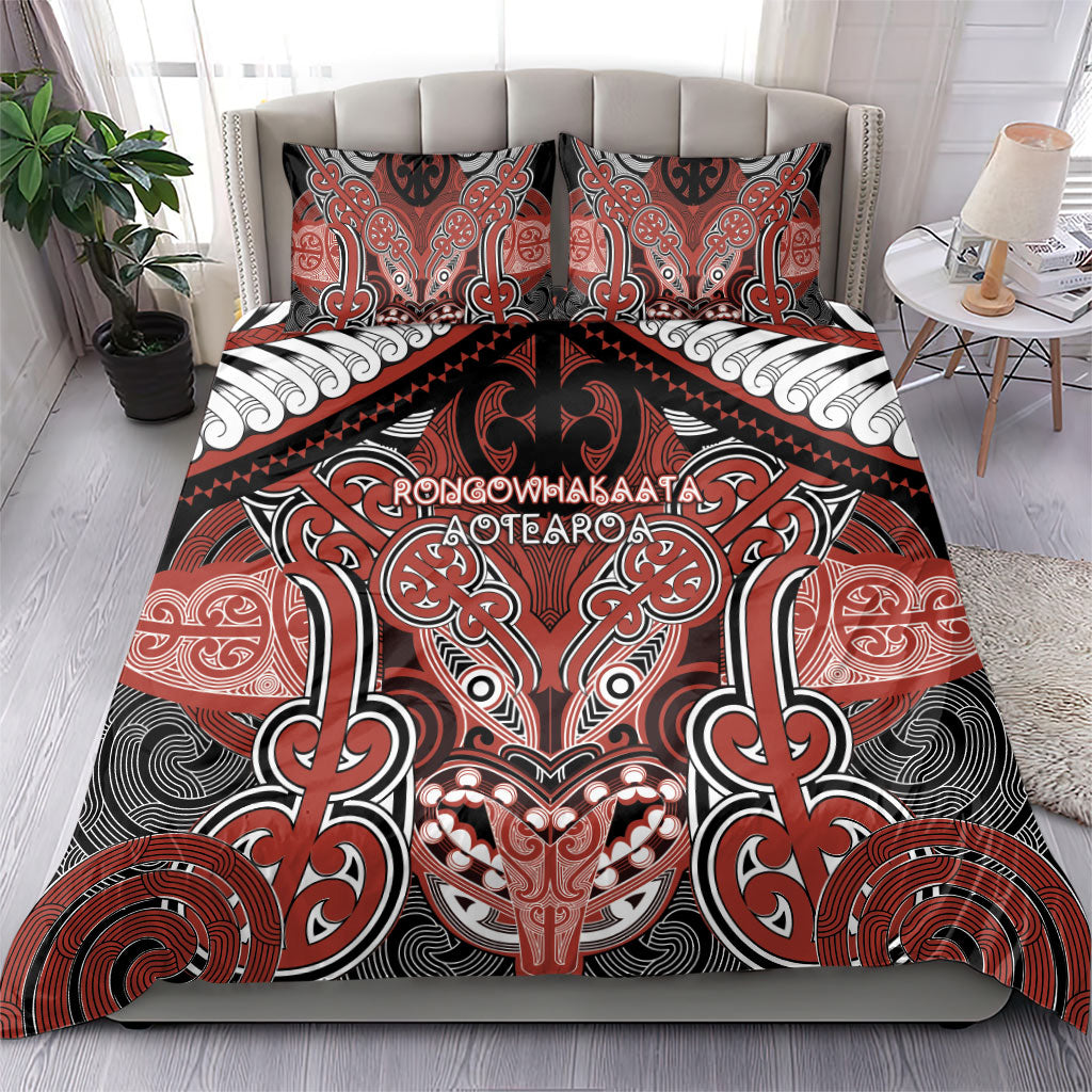 Aotearoa Iwi Rongowhakaata Bedding Set Maori Kowhaiwhai Pattern LT19 - Polynesian Pride
