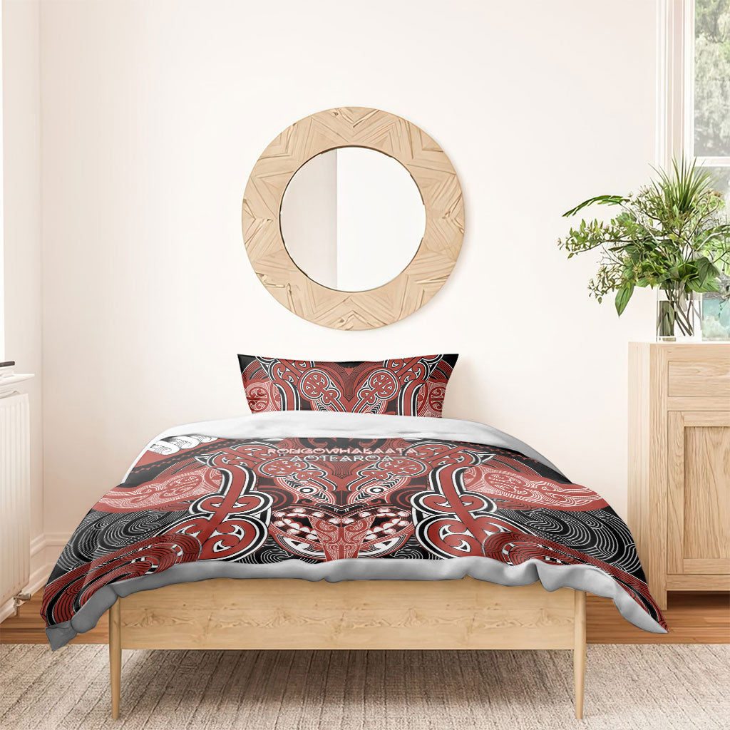 Aotearoa Iwi Rongowhakaata Bedding Set Maori Kowhaiwhai Pattern LT19 - Polynesian Pride