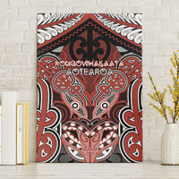 Aotearoa Iwi Rongowhakaata Canvas Wall Art Maori Kowhaiwhai Pattern LT19 Without Frame Red - Polynesian Pride