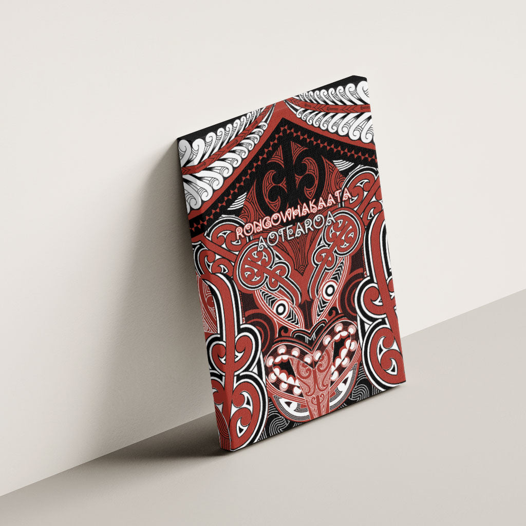 Aotearoa Iwi Rongowhakaata Canvas Wall Art Maori Kowhaiwhai Pattern LT19 - Polynesian Pride