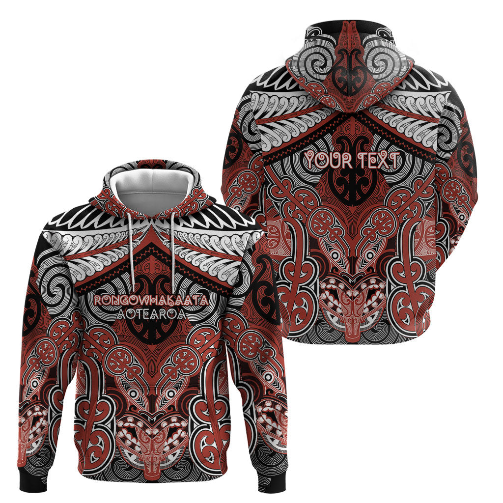 Aotearoa Iwi Rongowhakaata Personalised Hoodie Maori Kowhaiwhai Pattern LT19 - Polynesian Pride