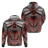 Aotearoa Iwi Rongowhakaata Personalised Hoodie Maori Kowhaiwhai Pattern LT19 - Polynesian Pride