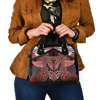 Aotearoa Iwi Rongowhakaata Shoulder Handbag Maori Kowhaiwhai Pattern LT19 - Polynesian Pride