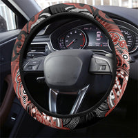 Aotearoa Iwi Rongowhakaata Steering Wheel Cover Maori Kowhaiwhai Pattern LT19 - Polynesian Pride