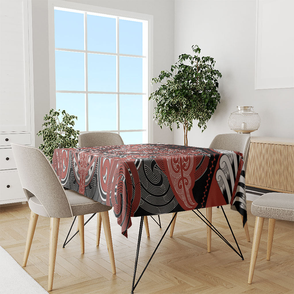 Aotearoa Iwi Rongowhakaata Tablecloth Maori Kowhaiwhai Pattern LT19 - Polynesian Pride