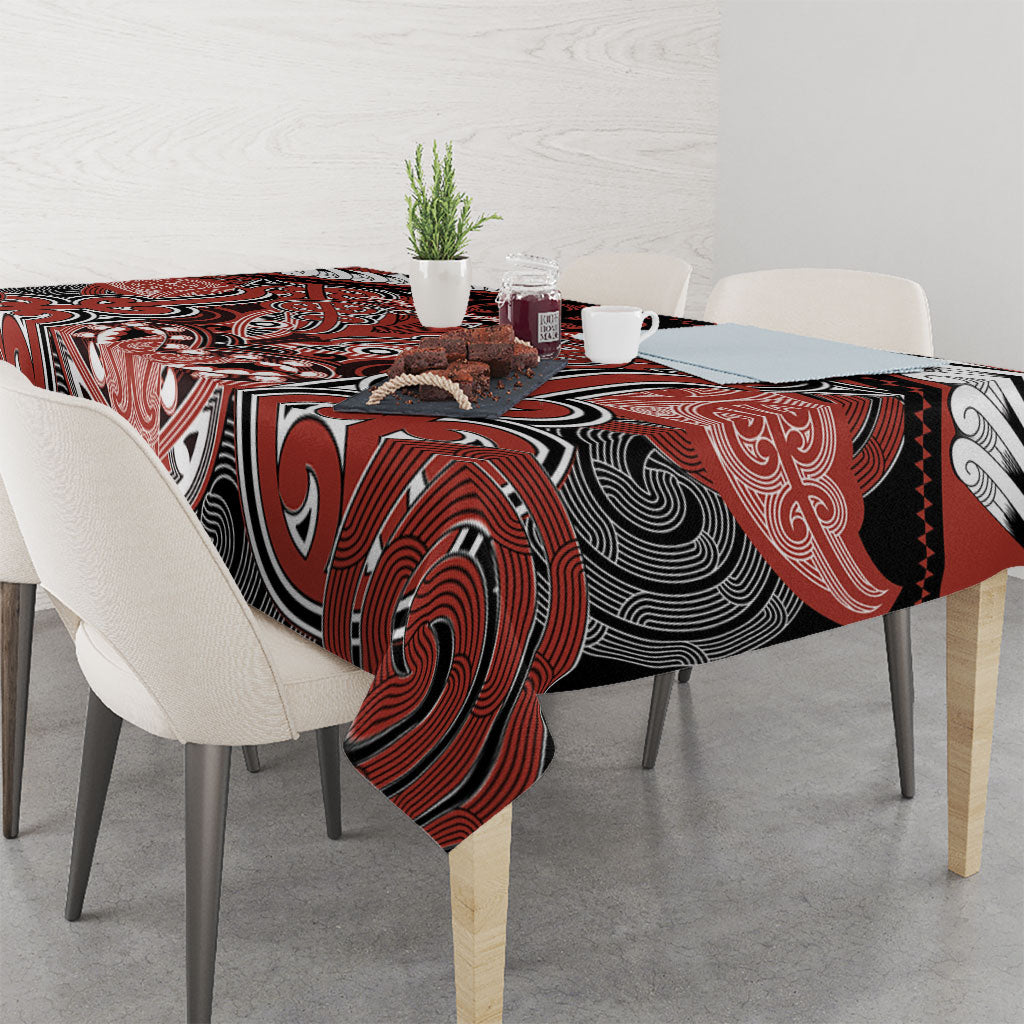 Aotearoa Iwi Rongowhakaata Tablecloth Maori Kowhaiwhai Pattern LT19 - Polynesian Pride