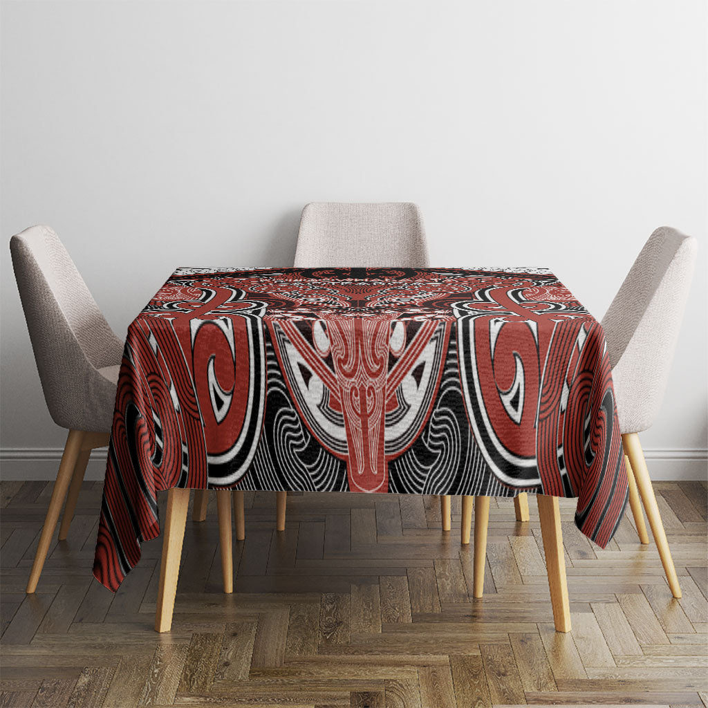 Aotearoa Iwi Rongowhakaata Tablecloth Maori Kowhaiwhai Pattern LT19 - Polynesian Pride