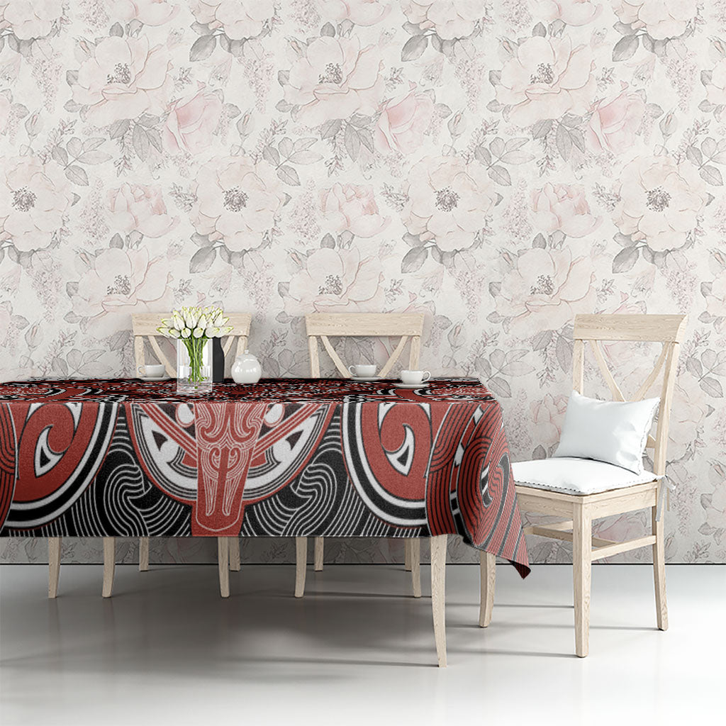 Aotearoa Iwi Rongowhakaata Tablecloth Maori Kowhaiwhai Pattern LT19 - Polynesian Pride