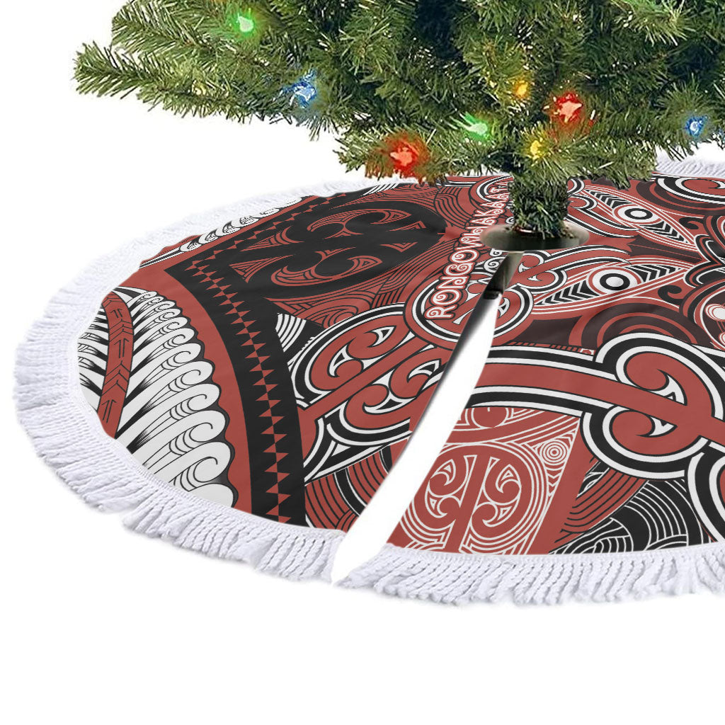 Aotearoa Iwi Rongowhakaata Tree Skirt Maori Kowhaiwhai Pattern LT19 - Polynesian Pride
