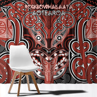 Aotearoa Iwi Rongowhakaata Window Curtain Maori Kowhaiwhai Pattern LT19 - Polynesian Pride