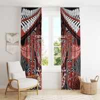 Aotearoa Iwi Rongowhakaata Window Curtain Maori Kowhaiwhai Pattern LT19 - Polynesian Pride