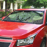 Aotearoa Iwi Ngati Raukawa Auto Sun Shade Maori Kowhaiwhai Pattern LT19 - Polynesian Pride