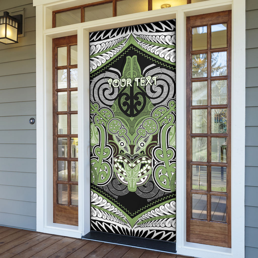 Aotearoa Iwi Ngati Raukawa Personalised Door Cover Maori Kowhaiwhai Pattern LT19 - Polynesian Pride