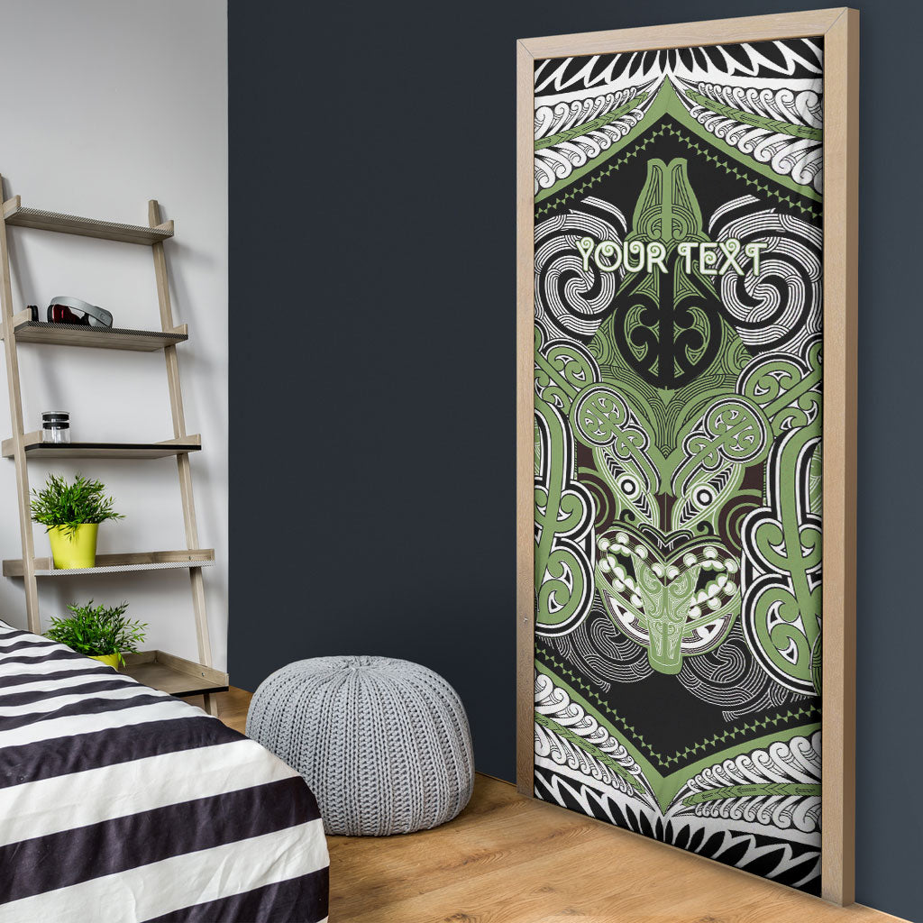 Aotearoa Iwi Ngati Raukawa Personalised Door Cover Maori Kowhaiwhai Pattern LT19 - Polynesian Pride