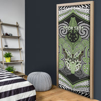 Aotearoa Iwi Ngati Raukawa Personalised Door Cover Maori Kowhaiwhai Pattern LT19 - Polynesian Pride