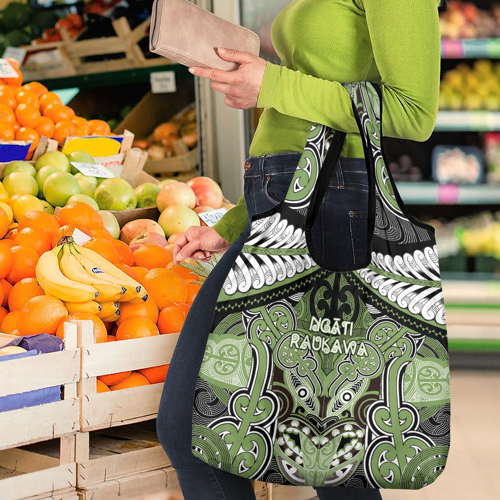 Aotearoa Iwi Ngati Raukawa Grocery Bag Maori Kowhaiwhai Pattern LT19 - Polynesian Pride
