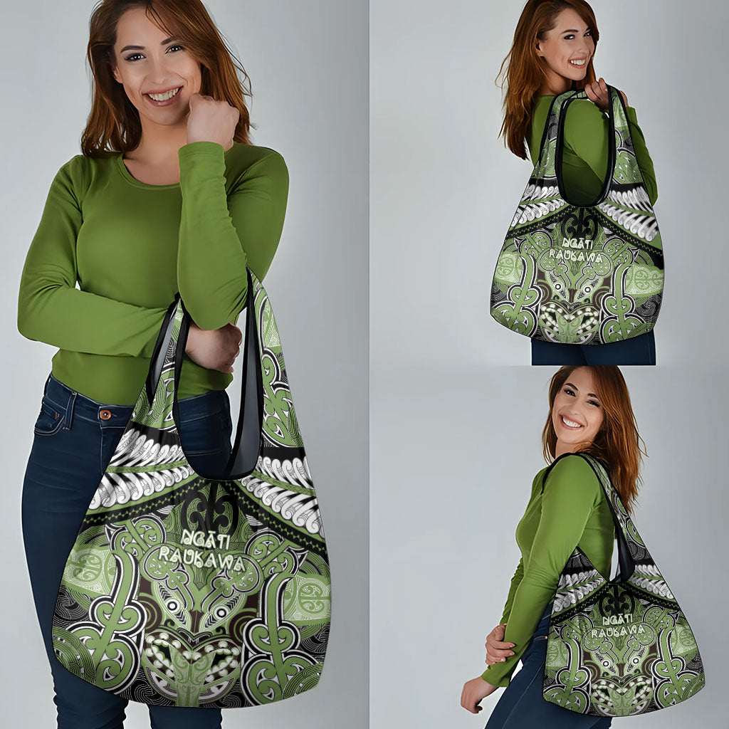 Aotearoa Iwi Ngati Raukawa Grocery Bag Maori Kowhaiwhai Pattern LT19 - Polynesian Pride