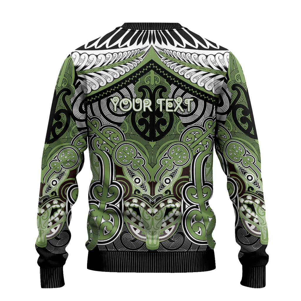 Aotearoa Iwi Ngati Raukawa Personalised Ugly Christmas Sweater Maori Kowhaiwhai Pattern LT19 - Polynesian Pride