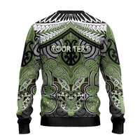 Aotearoa Iwi Ngati Raukawa Personalised Ugly Christmas Sweater Maori Kowhaiwhai Pattern LT19 - Polynesian Pride